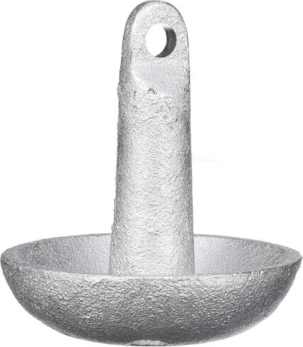 Attwood 9941B1 Cast Iron Mushroom Anchor, 8-Pounds, Aluminum-Plated Silver Finish,Black in Saudi Arabia