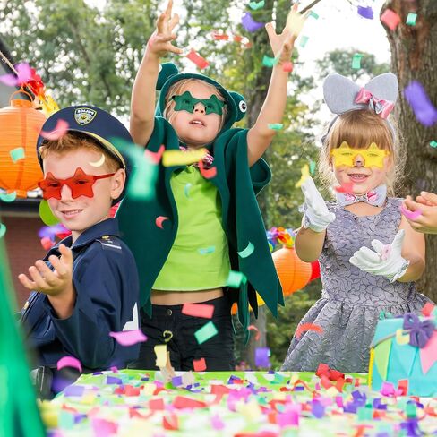 Matcheck 24 Heart/Star Shaped Sunglasses Kids Rimless Party Glasses Transparent Colored Funny Boy/Girls Birthday Favors in Saudi Arabia