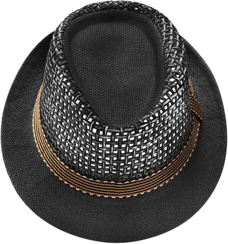 Summer Straw Fedora Hats for Men Trilby Beach Sun Hat Short Brim Wool Felt Panama Cap in Saudi Arabia