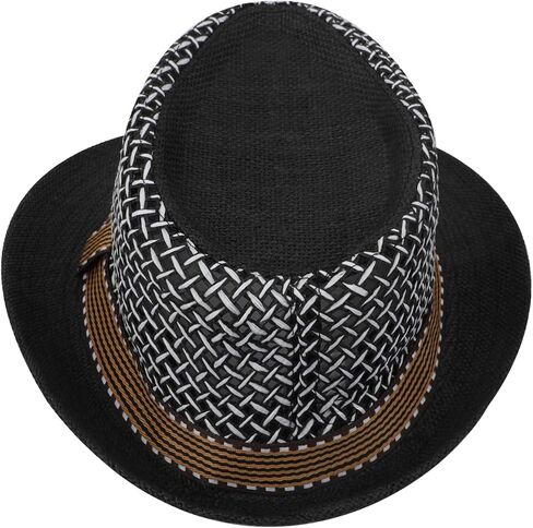Summer Straw Fedora Hats for Men Trilby Beach Sun Hat Short Brim Wool Felt Panama Cap in Saudi Arabia