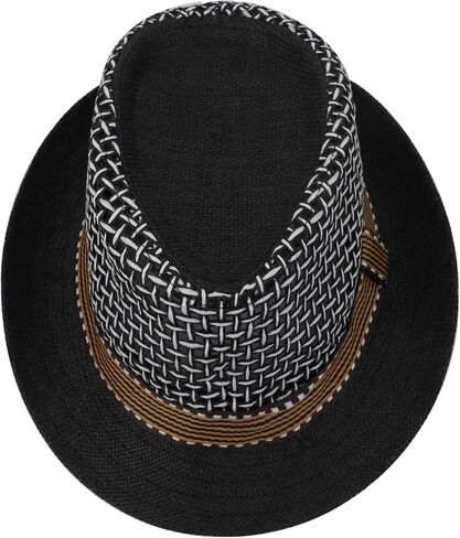 Summer Straw Fedora Hats for Men Trilby Beach Sun Hat Short Brim Wool Felt Panama Cap in Saudi Arabia