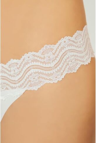 Thongs Cottonhill Lace for Women - سراويل داخلية مثيرة لللبن الداخلي - ملابس داخلية سلسة ومصاببة - لا تظهر اللباس الداخلي للسيدات in Kuwait