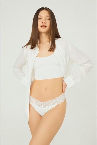 Thongs Cottonhill Lace for Women - سراويل داخلية مثيرة لللبن الداخلي - ملابس داخلية سلسة ومصاببة - لا تظهر اللباس الداخلي للسيدات in Kuwait