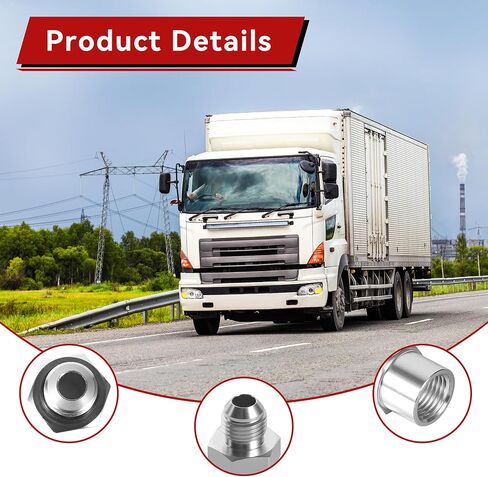 2 Pack TBI/Vortec 87-98 Truck 6an Male Flare Supply Feed Feed Line Adapter Mittipting مع الإناث M14-1.5 إلى AN6 Oring Power Steering F06ANFM1415 in Kuwait