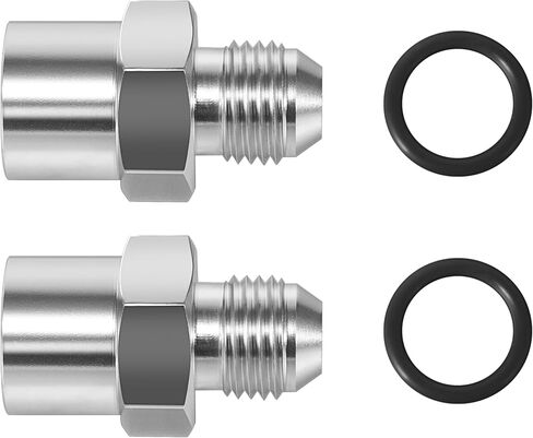 2 Pack TBI/Vortec 87-98 Truck 6an Male Flare Supply Feed Feed Line Adapter Mittipting مع الإناث M14-1.5 إلى AN6 Oring Power Steering F06ANFM1415 in Kuwait