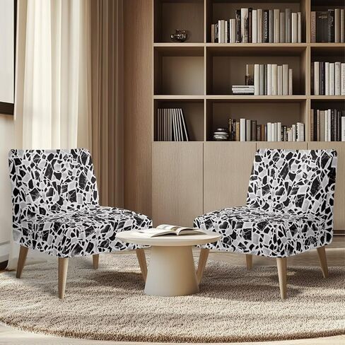 كرسي كرسي الملاهي مجموعة من 2 stretch print print print chair ciard cload cload clist caircover قابلة للغسل بدون أذرع يغطي حامي الأثاث لغرفة الطعام الحية in Kuwait