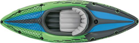 INTEX 68305EP Challenger K1 Inflatable Kayak Set: Includes Deluxe 86in Aluminum Oar and High-Output Pump – Adjustable Seat with Backrest – Removable Skeg – 1-Person – 220lb Weight Capacity in Saudi Arabia