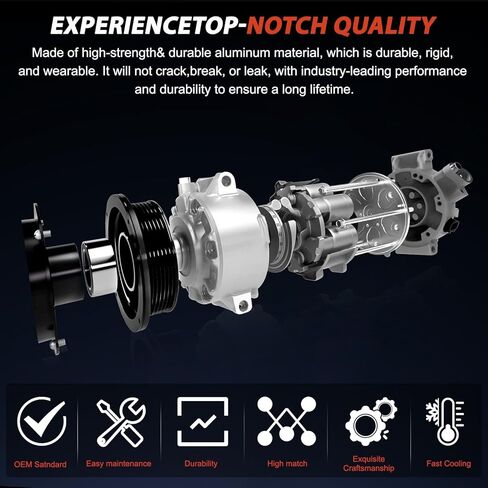 Air Conditioner AC Compressor with Ford Explorer 2011 2012 2013 2014 2015#V6 3.5L,3496CC,Keep Cooling in Kuwait