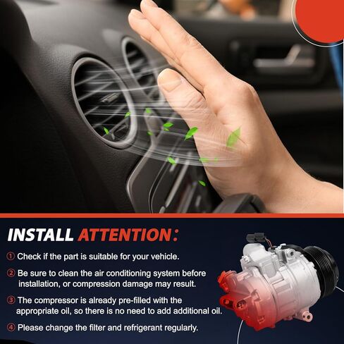 Air Conditioner AC Compressor with Ford Explorer 2011 2012 2013 2014 2015#V6 3.5L,3496CC,Keep Cooling in Kuwait