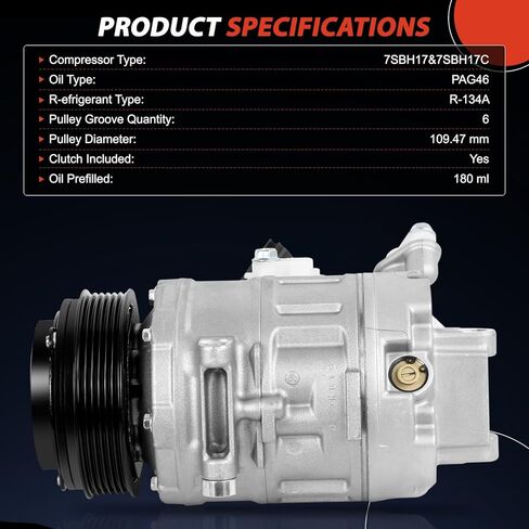 Air Conditioner AC Compressor with Ford Explorer 2011 2012 2013 2014 2015#V6 3.5L,3496CC,Keep Cooling in Kuwait