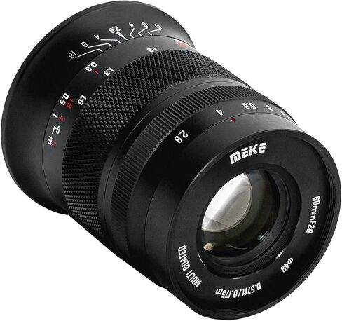 مايك عدسة ماكرو ثابتة بفتحة كبيرة 60 ملم f2.8 باطار APS-C والتركيز اليدوي متوافقة مع كاميرات اوليمبوس EM1 M5 M10 EP5 EPL3 PL5 باناسونيك لوميكس GM1 GM2 GX1 GX غير عاكسة M4/3 in Kuwait