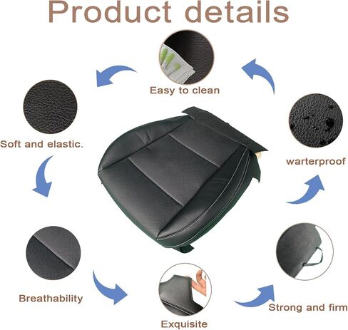 Perforated Leather Seat Cover Tan | Compatible with 2015-2017 Subaru Outback & 2015-2019 Legacy – Fits Heated & A/C Seats (Tan, Driver Bottom) in Saudi Arabia