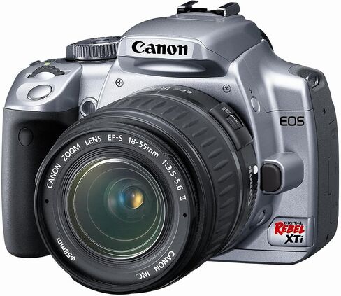 Canon Rebel XTi DSLR Camera with EF-S 18-55mm f/3.5-5.6 Lens (Silver) (OLD MODEL) in Saudi Arabia