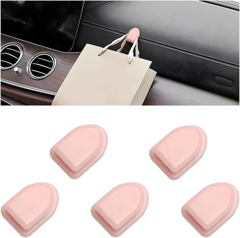 5 PCS Car Mini Hooks ، Ho -Auto Dashboard متعددة الوظائف ربط شماعات المقعد الخلفي للمادة الداخلية ، ملصقات خطاف الحامل المعلق للمفاتيح للمفاتيح (أسود) (أسود) in Kuwait
