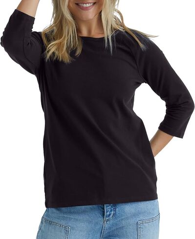 Hanes Women's Raglan Sleeve Tee, Women’s Stretch Cotton Tee, Women’s Crewneck Tee in Saudi Arabia