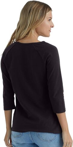 Hanes Women's Raglan Sleeve Tee, Women’s Stretch Cotton Tee, Women’s Crewneck Tee in Saudi Arabia