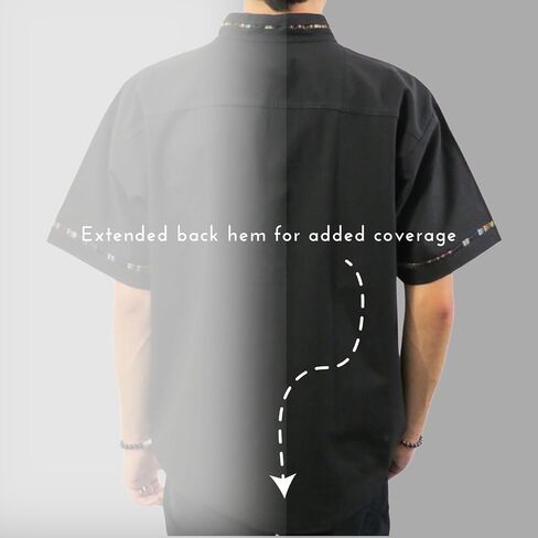 Traditional Mexican Toluca Shirt for Men, Guayabera Style Men's Shirts for Summer, Casual, Cultural & Wedding in Kuwait