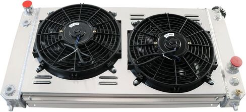 3 صف CORE CHADIATAR لعام 1996-2005 CHEVY S10 Pickups GMC/Blazer V8 V6 All Aluminium Radiator + Shroud Fan + Relay 1997 1998 2000 2001 2002 2003 2004 in Kuwait