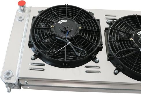 3 صف CORE CHADIATAR لعام 1996-2005 CHEVY S10 Pickups GMC/Blazer V8 V6 All Aluminium Radiator + Shroud Fan + Relay 1997 1998 2000 2001 2002 2003 2004 in Kuwait