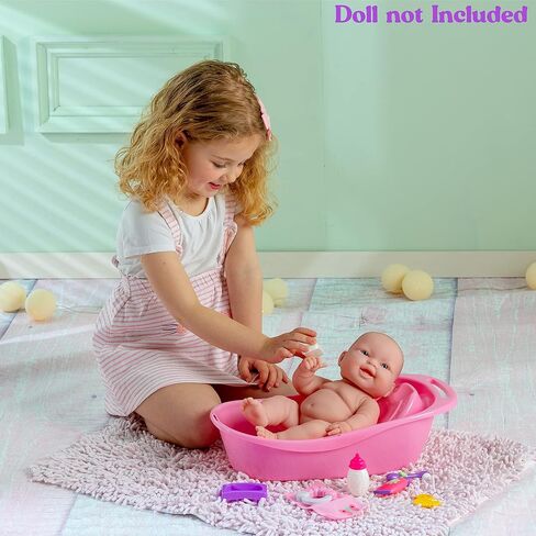 JC Toys - for Keeps Playtime! | Baby Doll High Chair | Fits Dolls up to 17" | Sturdy High Chair and Play Accessories | Ages 2+, Pink in Saudi Arabia