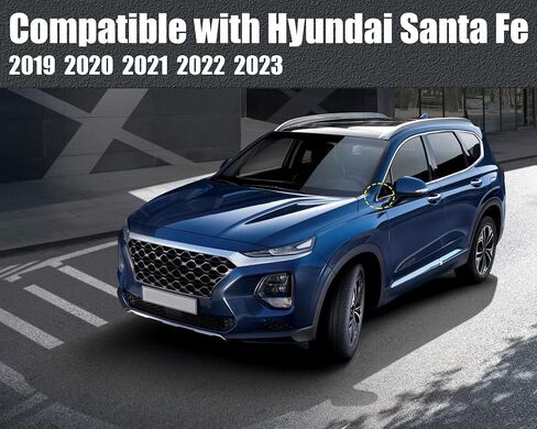 مثلث الجانب الأيسر المثلث المثلث متوافق مع Hyundai Santa Fe 2019-2023 مرآة الحاجز الزاوية in Kuwait
