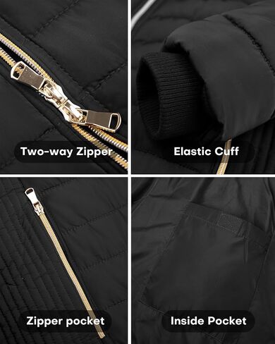 wantdo Women's Long Winter Puffer Coat Warm Waterproof Jackets with Faux Fur Hood in Saudi Arabia
