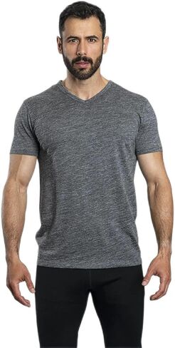 Men's Alpaca Wool Shirt: 160 Ultralight V-Neck in Saudi Arabia
