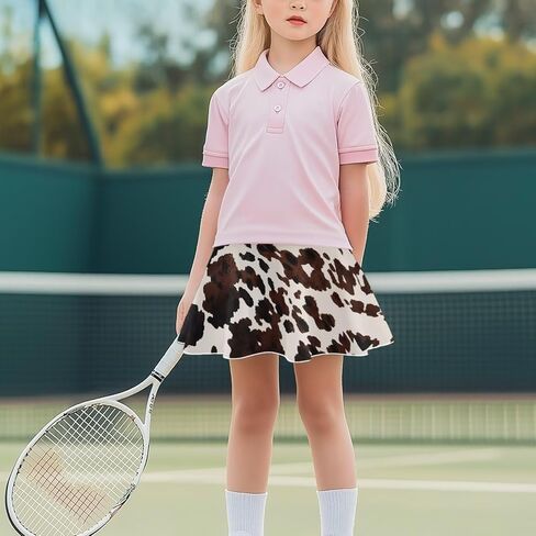 Xpyiqun Tennis Skirt for Girls 5-14 High Waist Athletic Skorts with Pockets Built-in Shorts 2 in 1 in Kuwait