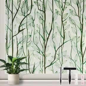 Donox Frosted Glass Window Film Control Control UV Forcing ، Static Cling Static Home Home Bather Door Film Film ،