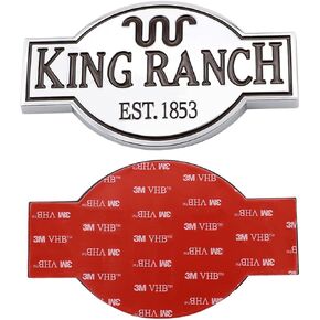 2 Pack King Ranc H Emblem Car Badge لإكسسوارات الشاحنة تناسب F150 F250 F350 ملصق