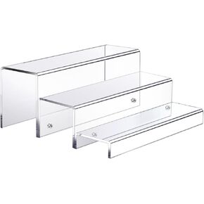3 طبقات كبيرة من الناهضات عرض الأكريليك ، 11.6 "عرض أرقام منمنمات الفانكو البوب ​​، رفوف رف الحامل للحلويات لكعك الكعك