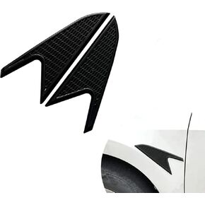 ugshy 2 PCS Car Fender Side Sides مع لاصق ، 7.9in × 3.1 في إكسسوارات المفسد المعدلة في مركبة TP المقاومة للماء ، استبدال تقطيع السيارات الشامل لشاحنة سيارات الدفع الرباعي (أسود)