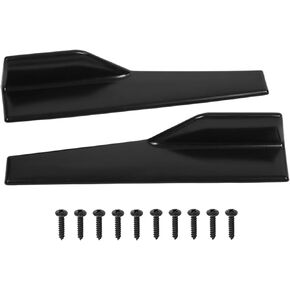 2Pcs Car Side Skirts, Universal Matte Black Car Side Skirt Rocker Splitter Winglet Canard Diffuser