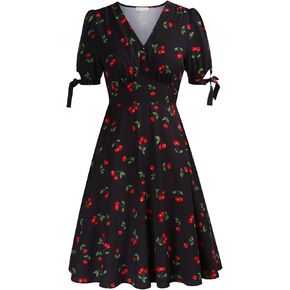 Belle Poque Women Vintage Dress v Dist Puff Dresses Cocktail Dresses Vintage Tea Party Dresses