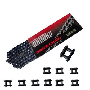 428 Motorcycle Chain 104 Links for 110cc 125cc 150cc CRF50 Coolster Apollo 50cc 70cc 90cc Pit Dirt Bike 4 Wheeler ATV Quad TTR225 Grom TaoTao DB17 DB27 Blazer Sunl Vitacci Go Kart Parts