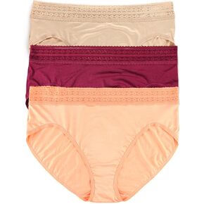 hanky panky - DreamEase Plus Size French Briefs | Comfortable Cotton Panties, Womens Underwear, Lace Trim | Sizes 1X-3X