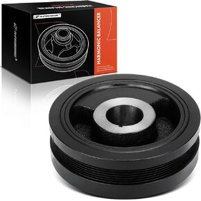 A-Premium Engine Harmonic Balancer Pulley Compatible with Chevrolet Silverado 2500 3500 HD 2017-2024, Silverado 4500 5500 6500 HD 2019-2024 & GMC Sierra 2500 3500 HD 2017-2025, 6.6L