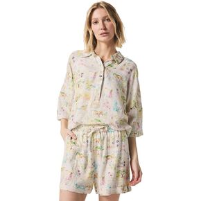 Splendid Women's Coastal Postcard Top