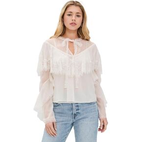 LOVESHACKFANCY Women's Afton Blouse