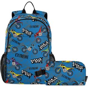 Emelivor Colorful Fishing Frish Frusts حقيبة ظهر للبنات فتيان سقيفة الكتب مع صندوق غداء معزول لمدرسة ما قبل المدرسة الابتدائية على ظهر مدرسة المدرسة الابتدائية in Kuwait