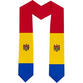 فئة 2025 سرق التخرج من Moldova STOLE احتفل بإنجازاتك الأكاديمية بأناقة مع SASH SASH الأنيقة 71 "