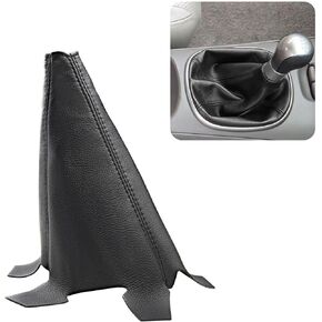 KBH Car Shift Boot Cover Cover Tepholstery for Acura RSX 2002 2003 2004 2005 2006 ، PU Leather Shifter Boot ، Black