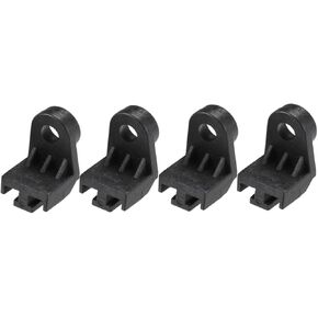 4PCS Electric Radiator Fan Mounting Kit, L Shape Fan Bracket Feet Mounts Legs Install Tabs Universal Plastic Vehicle Engine Radiators Intercooler Cooling Fan Mount Tab