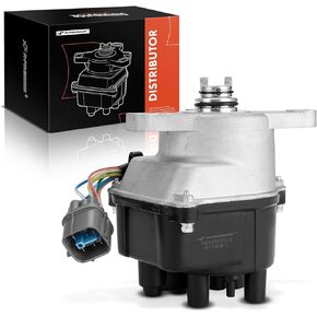 A-Premium Ignition Distributor with Cap and Rotor Compatible with Honda Civic Si 1999-2000, Civic del Sol 1996-1997, 1.6L