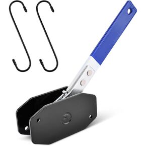 أداة ضغط الفرجار الفرامل ، ضاغط مكبس الفرامل العالمي 4-in-1 مع 360 ° Ratchet و 2 شماعات (الأزرق ، الحجم: 8.8 * 2.6inch)