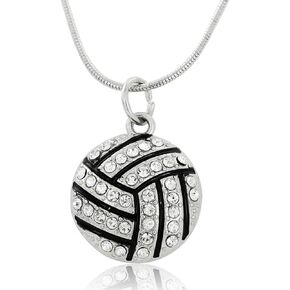 BANCHELLE Volleyball Pendant Necklaces, Sports Fan Necklaces Pendants