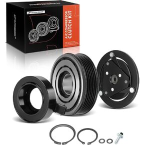 A-Premium Air Conditioner AC Compressor Clutch Kit Compatible with Chevrolet 2006 Malibu, 2006-2011 Impala, 2006-2007 Monte Carlo & Pontiac 2006 G6, 3.5L 3.9L
