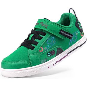 DREAM PAIRS Toddler Boys Sneakers Little Kids Shoes Playful Fun Cartoon Causal Walking Non-Slip Hook and Loop