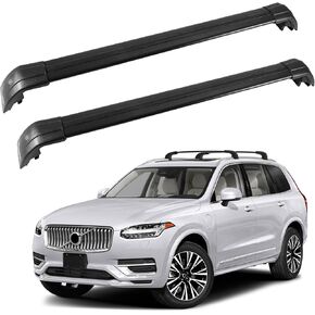 440 رطلاً قضبان رف سقف لفولفو XC90 XC-90 2015-2025 قضبان سقف مضادة للسرقة قضبان سقف الألمنيوم حامل أمتعة سقف