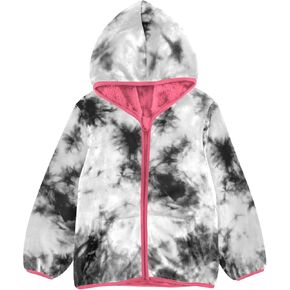 Aflyko Girls Fleece Coat zip-udie Warm Warm Wear Coard